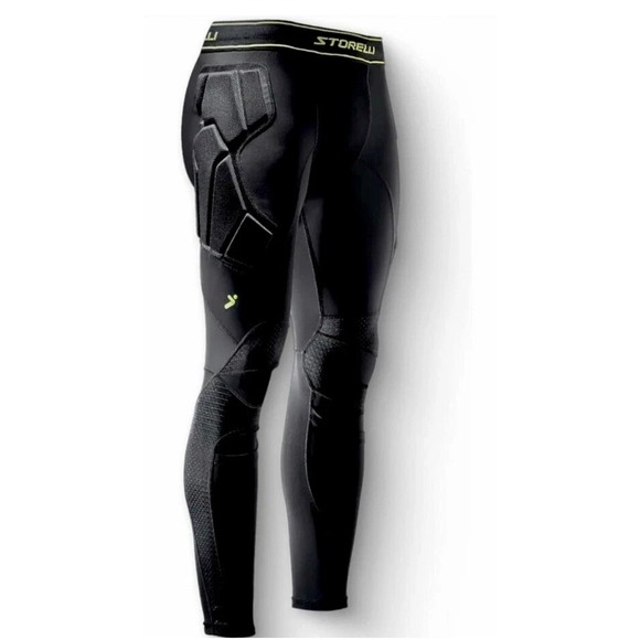 Storelli Bodyshield Field Playe Soccer Protective Padded Compression Pants Black - Picture 1 of 8